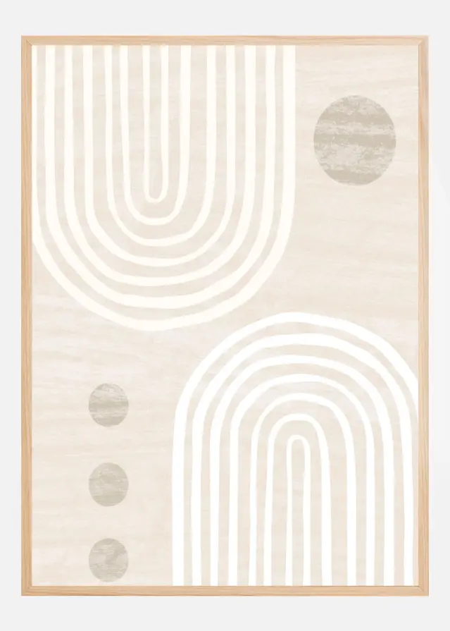 Bildverkstad Boho in buff Poster