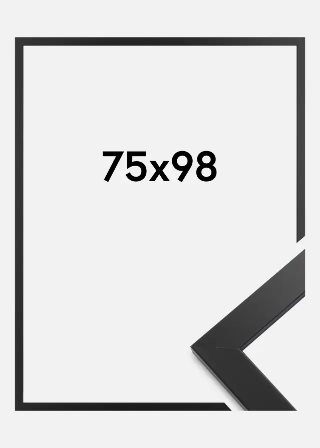 Galleri 1 Fotolijst Black Wood Acrylglas 75x98 cm