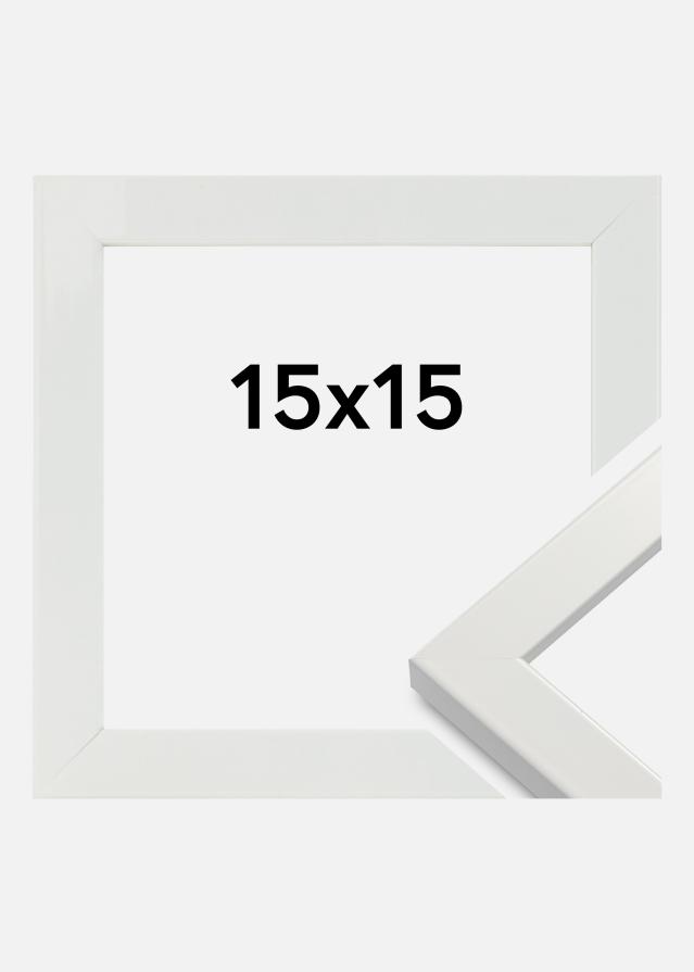 Galleri 1 Fotolijst White Wood Glossy 15x15 cm