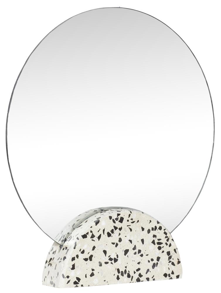 Hübsch Tafelspiegel Terrazzo ll Wit