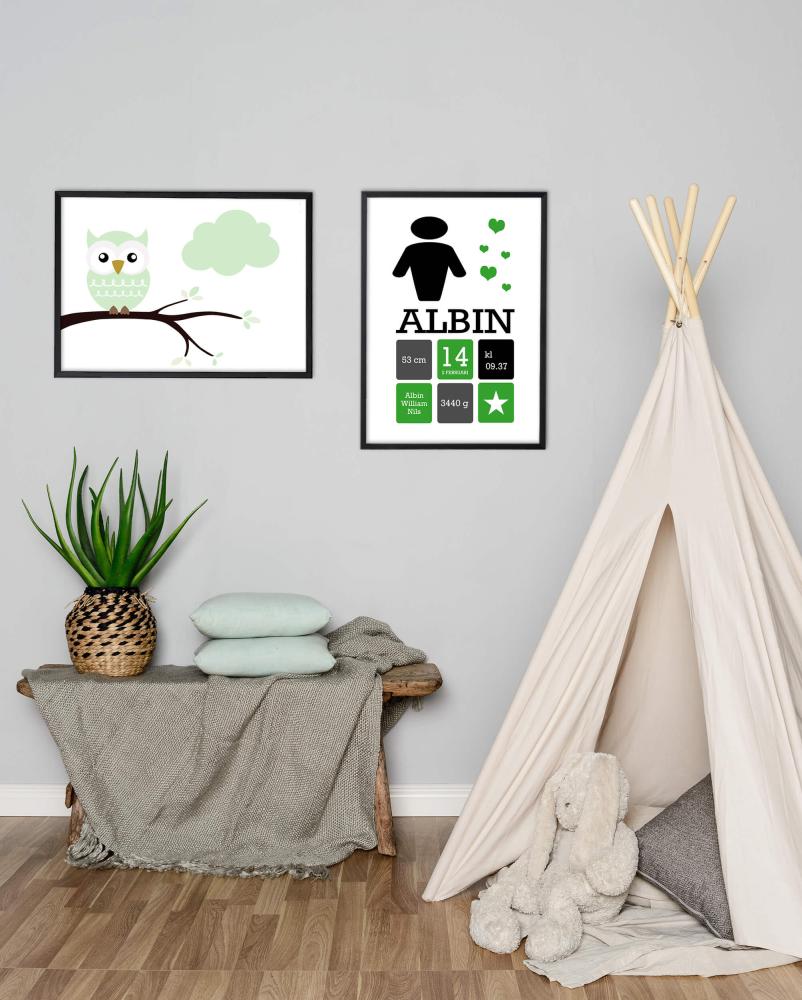 Personlig poster Boy - Green