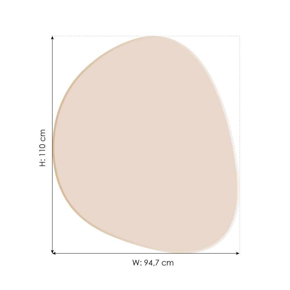 Incado Spiegel Shape Big Rose Gold 95x110 cm