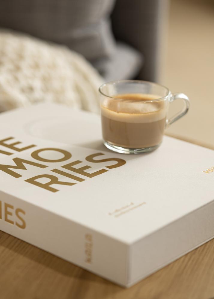 KAILA KAILA MEMORIES Warm Grey XL - Coffee Table Photo Album (20 Zwarte zijden)