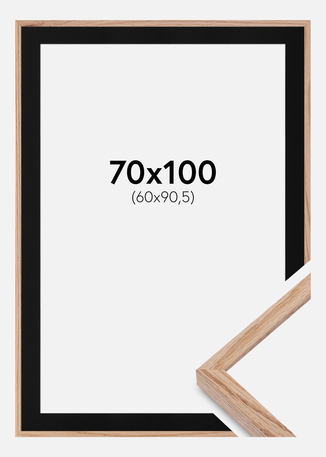Product Image for Fotolijst E-Line Wide Eiken 70x100 cm - Passe-partout Zwart 61x91,5 cm