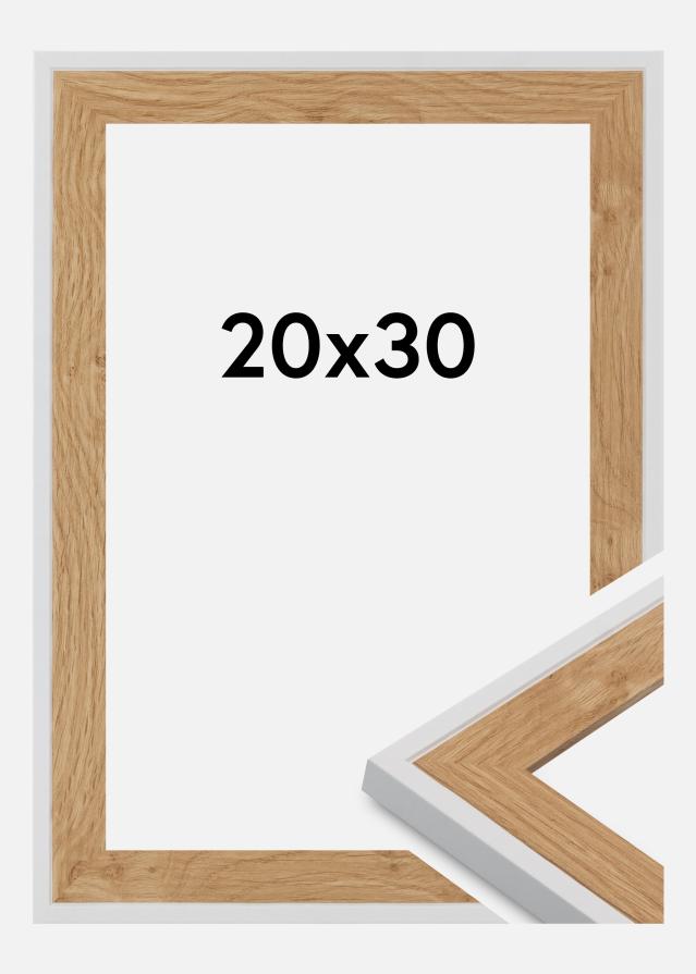 Jämtlands Ramfabrik Fotolijst Linea Acrylglas Beech / White 20x30 cm
