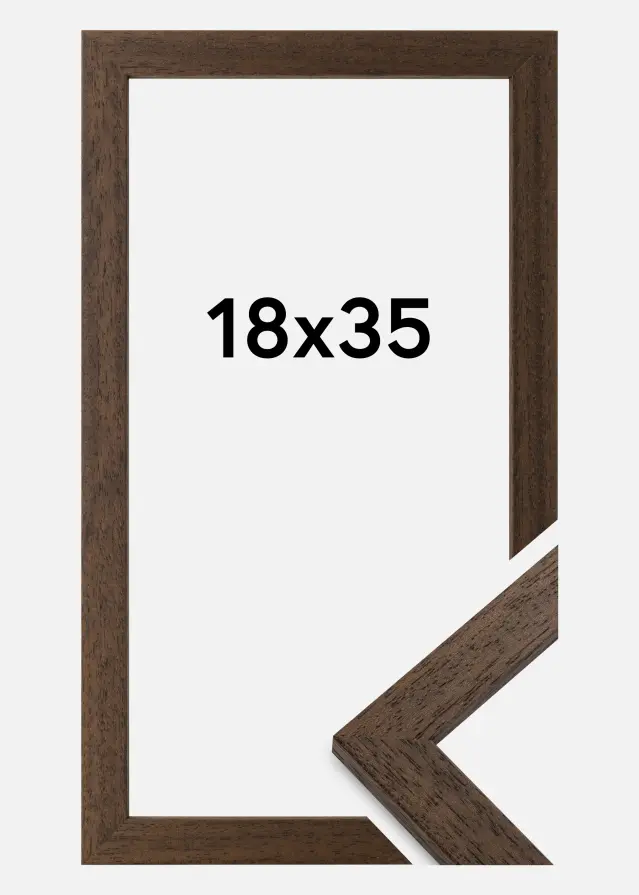 Galleri 1 Fotolijst Brown Wood 18x35 cm