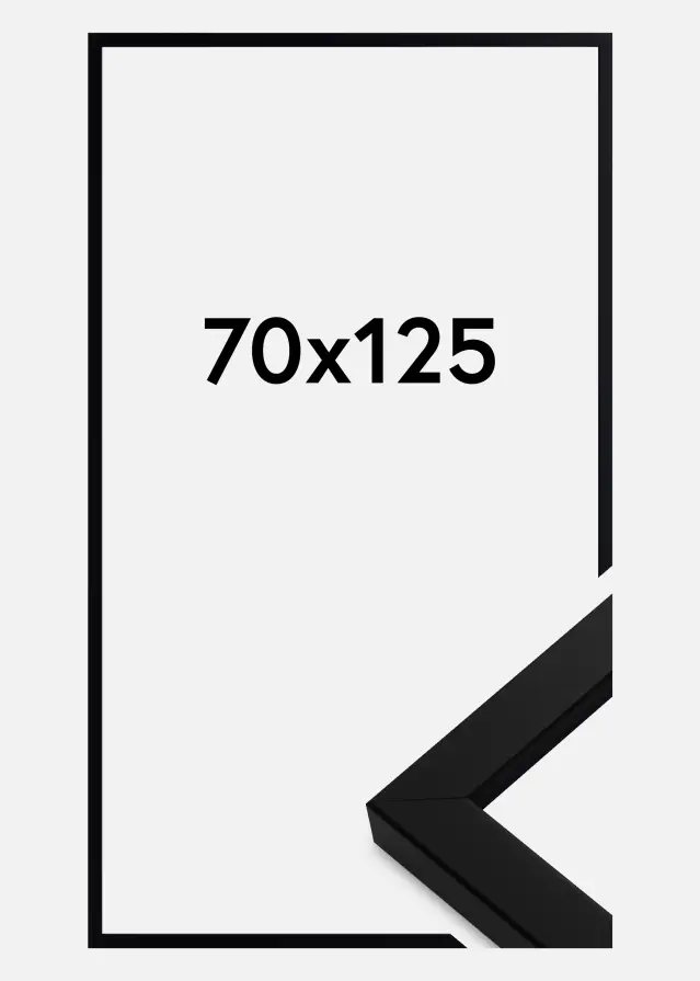 Galleri 1 Fotolijst Blocky Acrylglas Zwart 70x125 cm