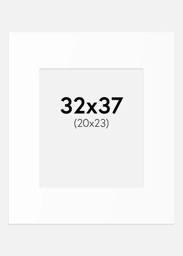 Artlink Passe-partout Wit Standaard (Witte kern) 32x37 cm (20x23)