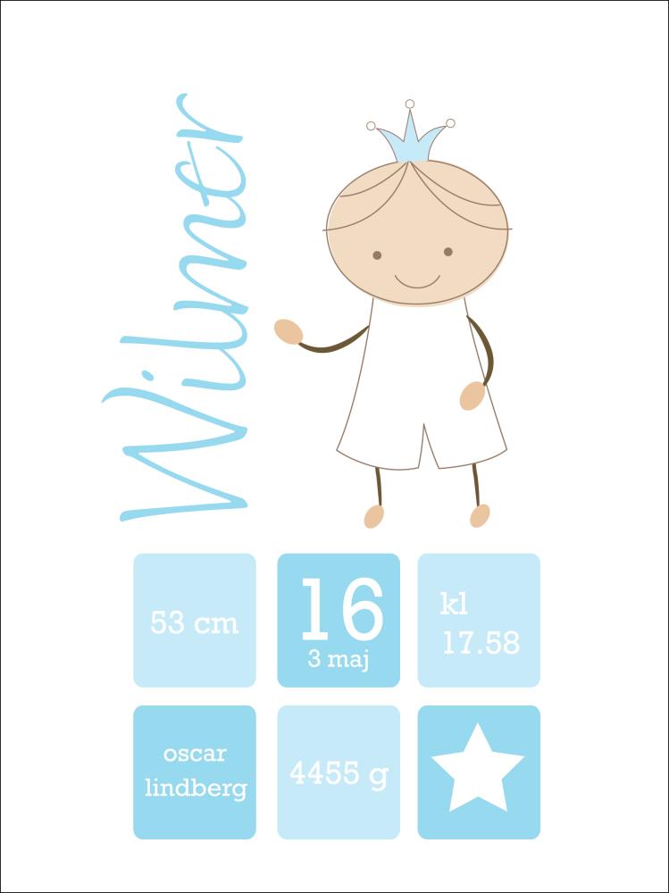 Personlig poster Crown Prince Blue