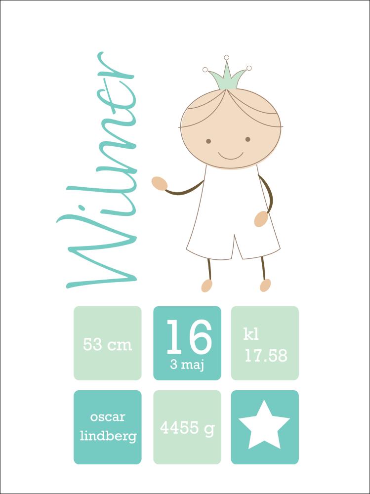 Personlig poster Crown Prince Green