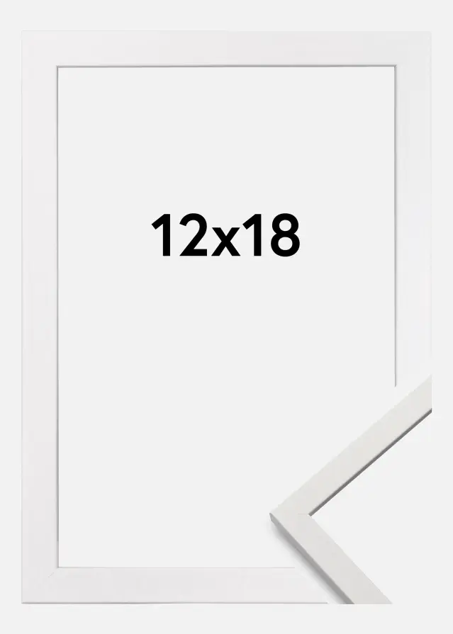 Galleri 1 Fotolijst Edsbyn Acrylglas Wit 12x18 cm