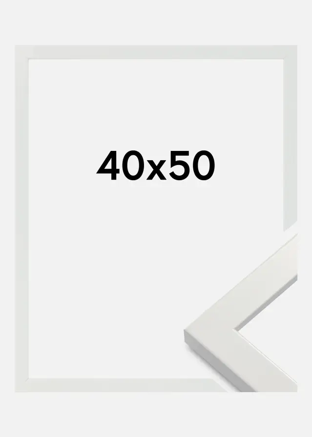 Galleri 1 Fotolijst White Wood Glossy 40x50 cm