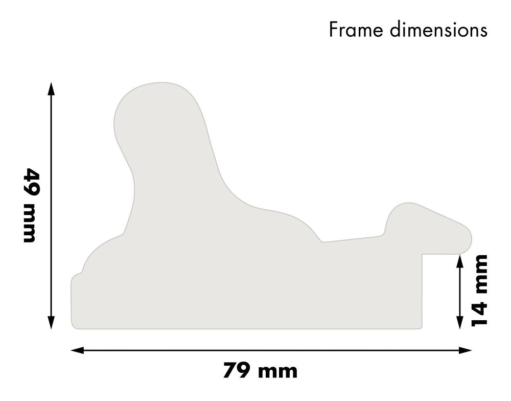 Ramverkstad Fotolijst Birka Premium Goud 70x70 cm