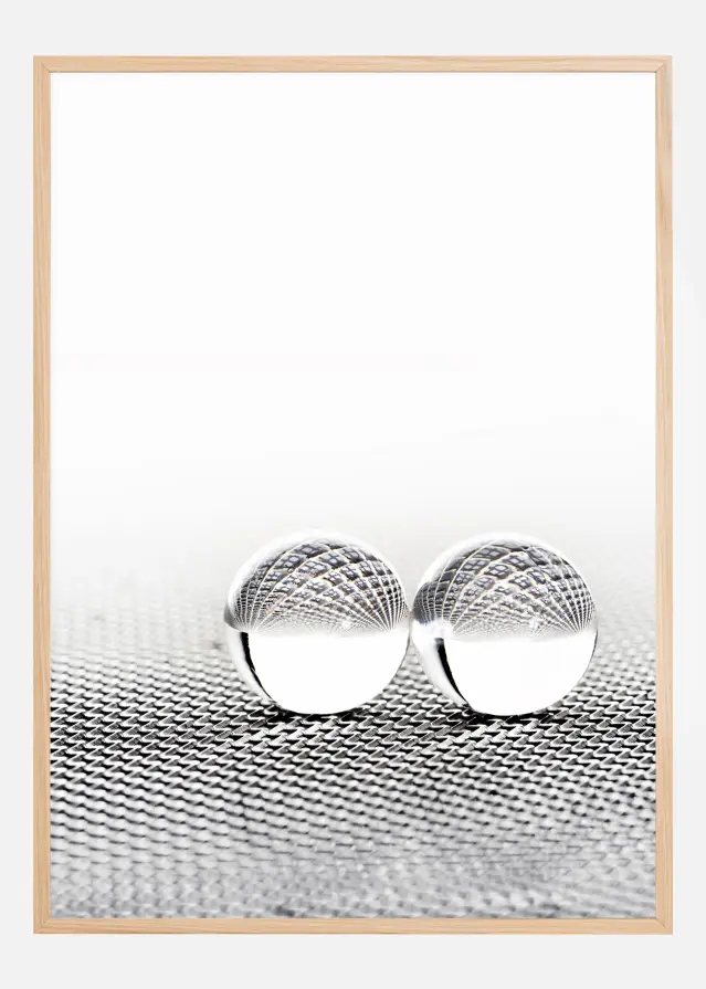 Bildverkstad Concept with balls on fantasy background Poster