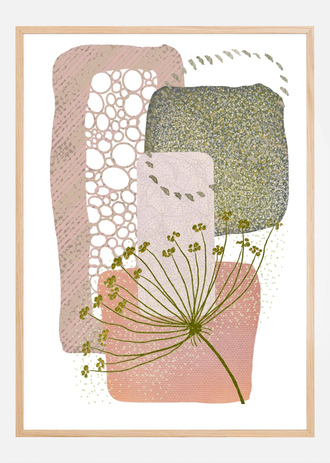 Product Image for Delicate Pink and Green 2 Poster (21x29.7 cm (A4))
