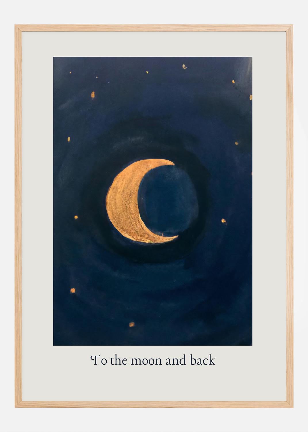 Product Image for To the Moon and Back Poster (21x29.7 cm (A4))