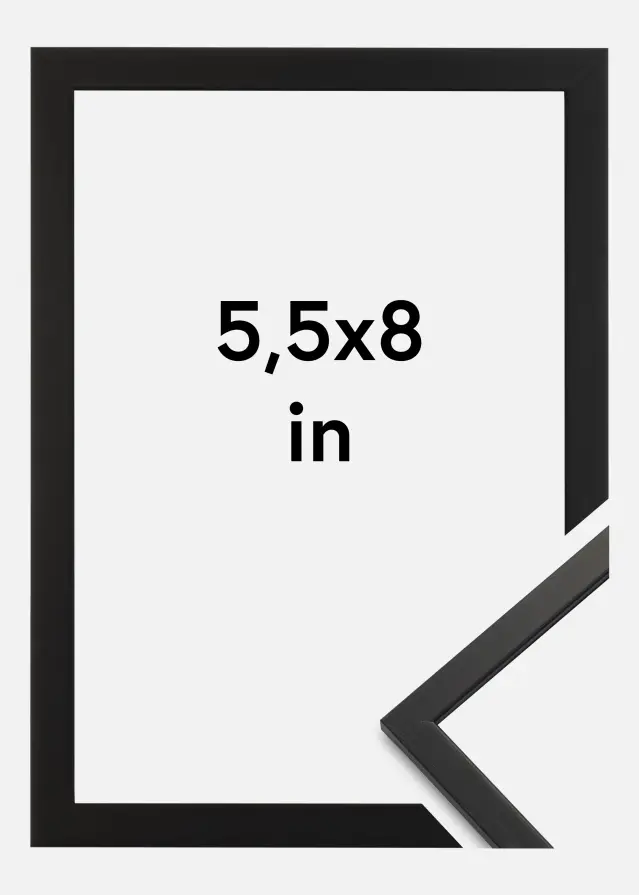 Galleri 1 Fotolijst Edsbyn Acrylglas Zwart 5,5x8 inches (13,97x20,32 cm)