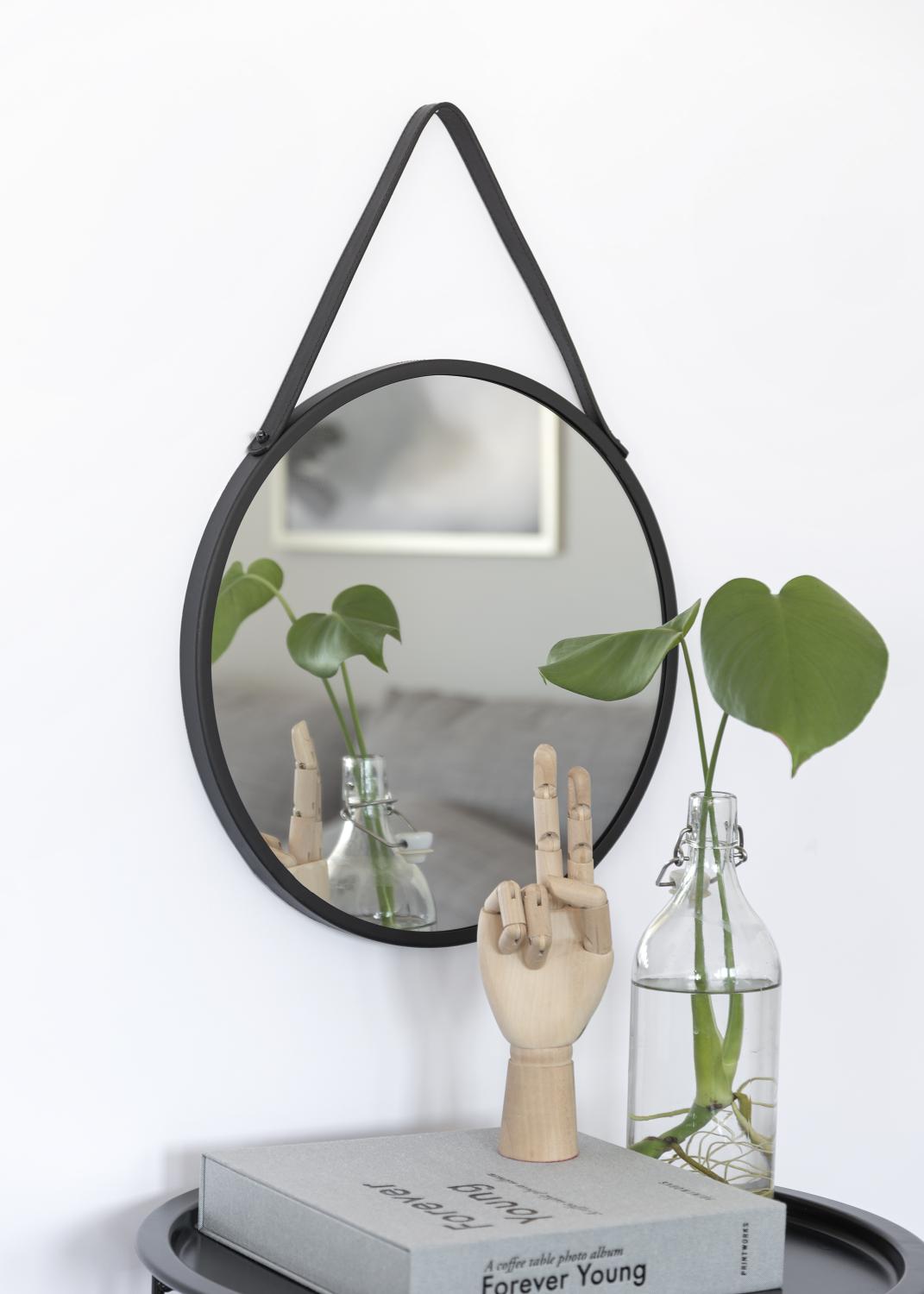 Product Image for Spiegel Trapani Zwart 38 cm Ø