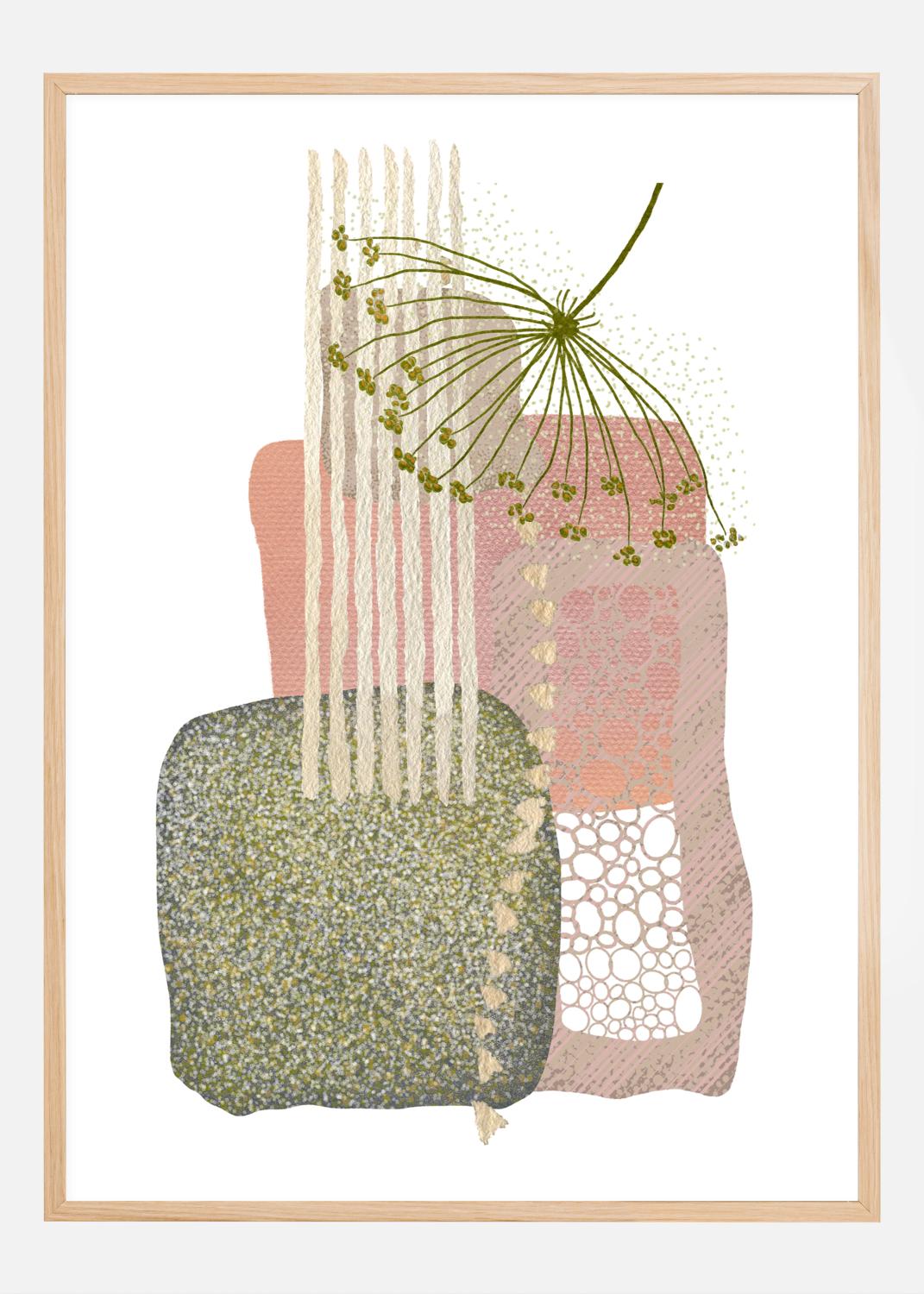 Product Image for Delicate Pink and Green 3 Poster (21x29.7 cm (A4))