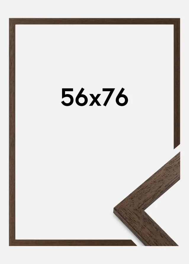 Galleri 1 Fotolijst Brown Wood Acrylglas 56x76 cm