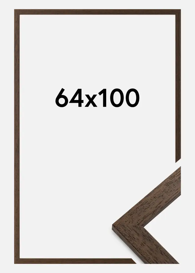 Galleri 1 Fotolijst Brown Wood Acrylglas 64x100 cm