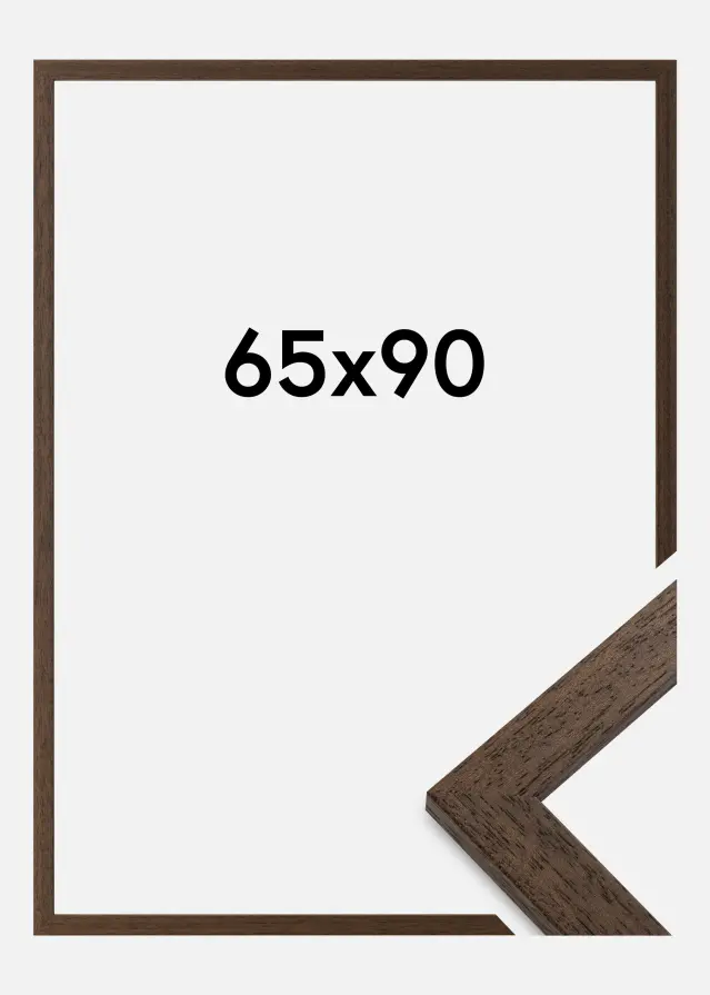 Galleri 1 Fotolijst Brown Wood Acrylglas 65x90 cm