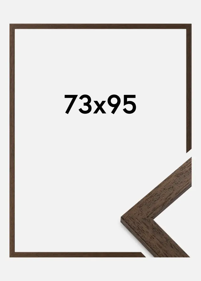 Galleri 1 Fotolijst Brown Wood Acrylglas 73x95 cm