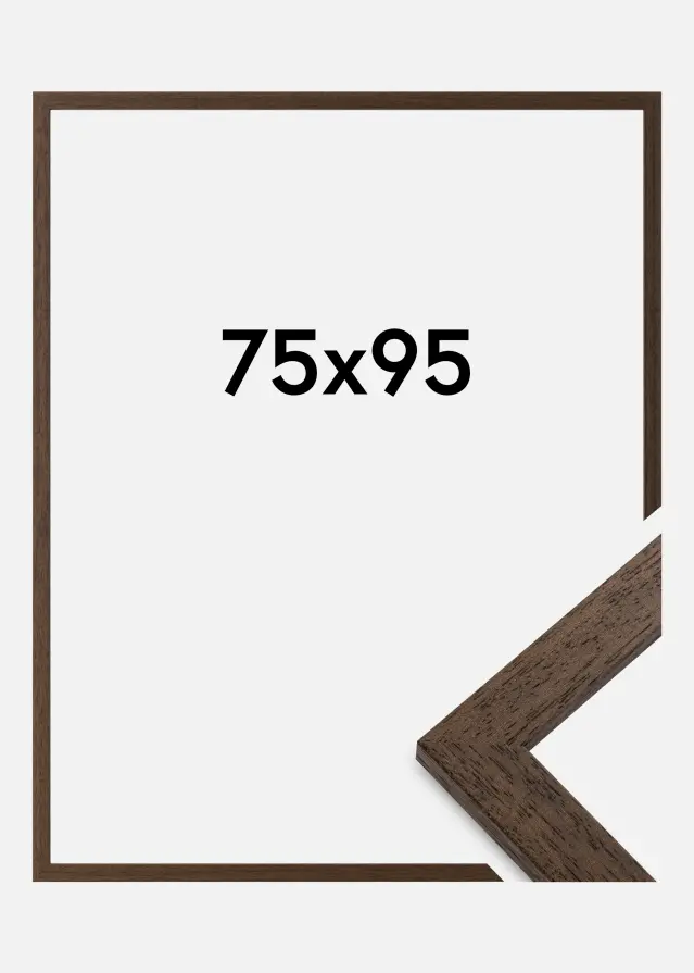 Galleri 1 Fotolijst Brown Wood Acrylglas 75x95 cm