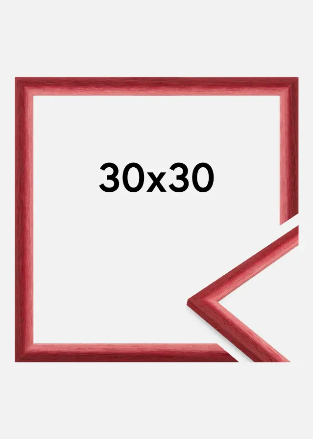 Jämtlands Ramfabrik Fotolijst Cornwall Acrylglas Donkerrood 30x30 cm