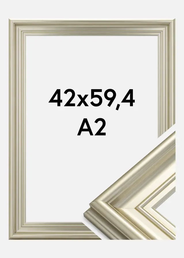 Ramverkstad Fotolijst Mora Premium Zilver 42x59,4 cm (A2)