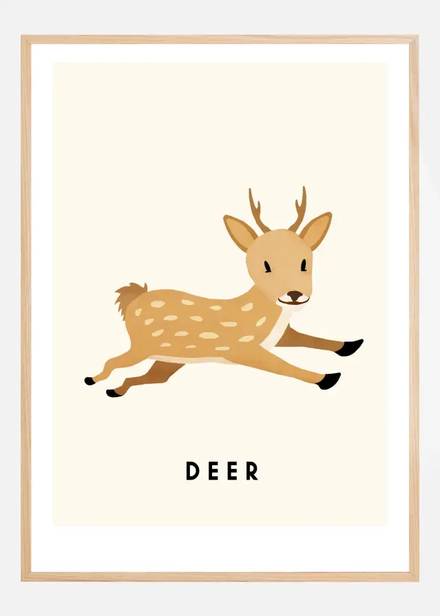 Bildverkstad Deer Poster