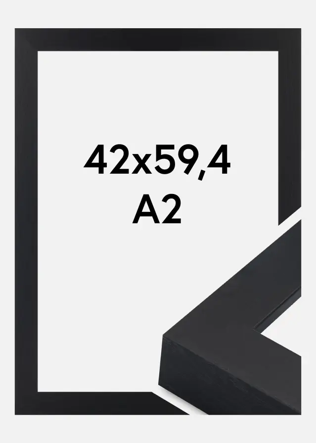 Jämtlands Ramfabrik Fotolijst Wells Acrylglas Zwart 42x59,4 cm (A2)