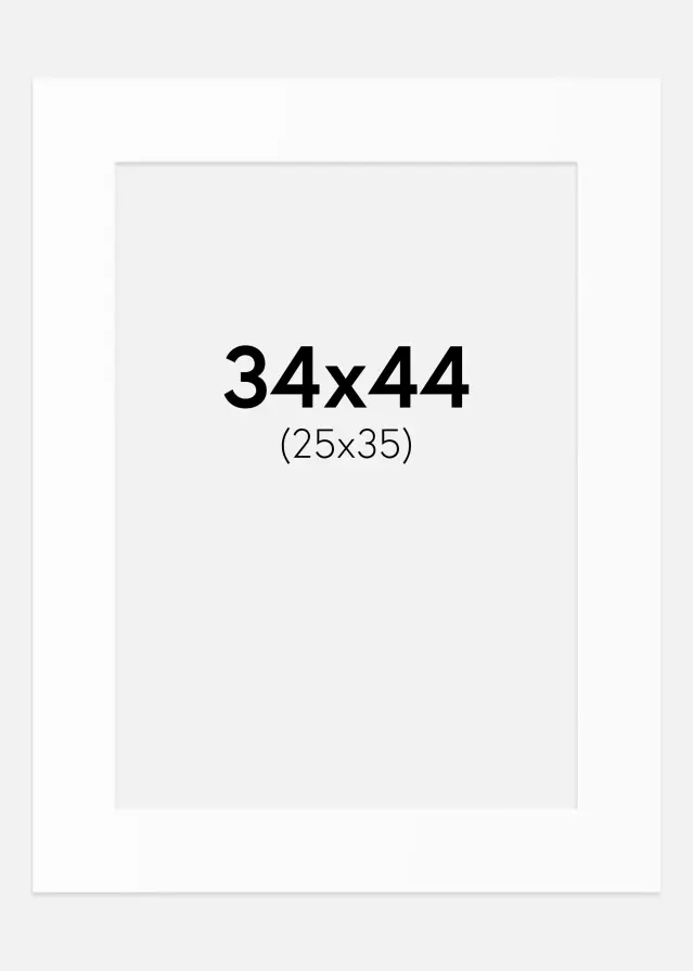 Artlink Passe-partout Wit Standaard (Witte kern) 34x44 cm (25x35)