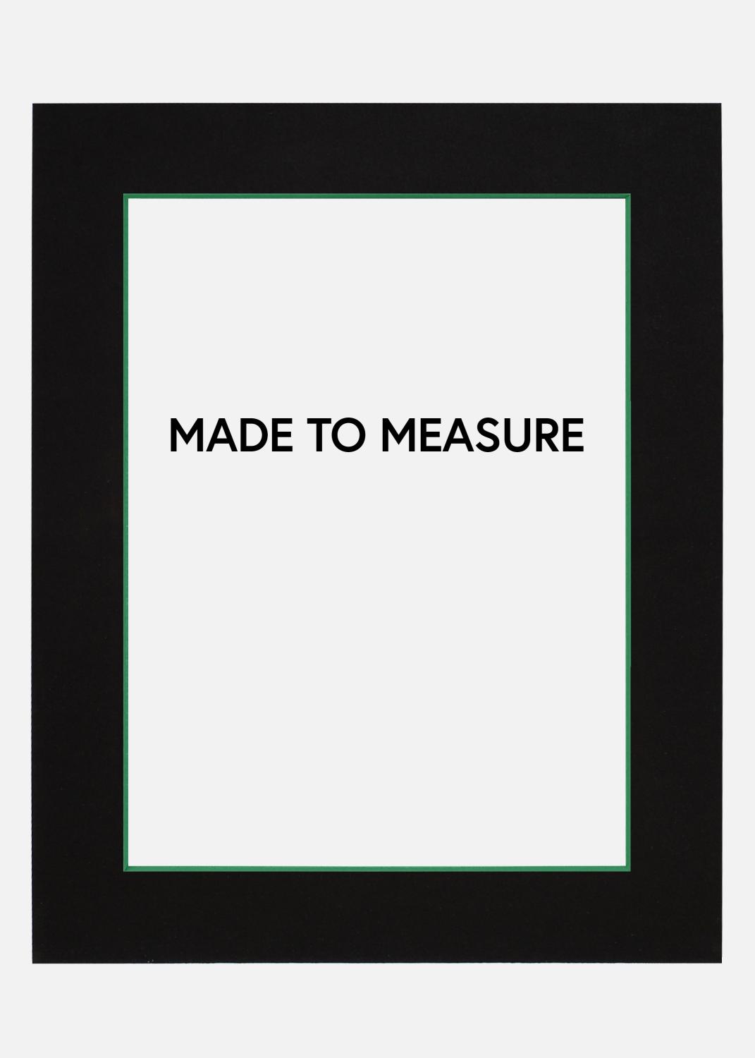 Product Image for Passe-partout Zwart (Groene kern) - Op maat gemaakt