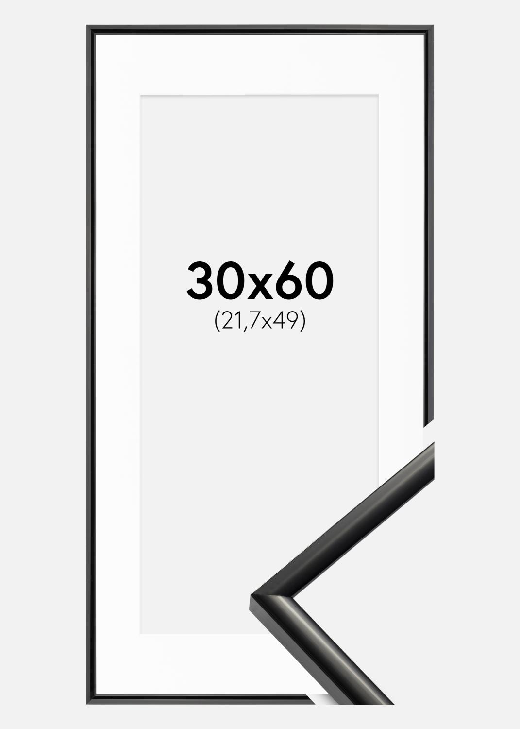 Product Image for Fotolijst New Lifestyle Zwart 30x60 cm - Passe-partout Wit 22,7x50 cm