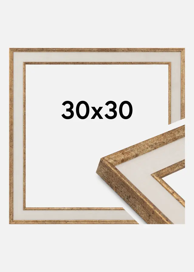Jämtlands Ramfabrik Fotolijst Linea Acrylglas Maple / Bronze 30x30 cm