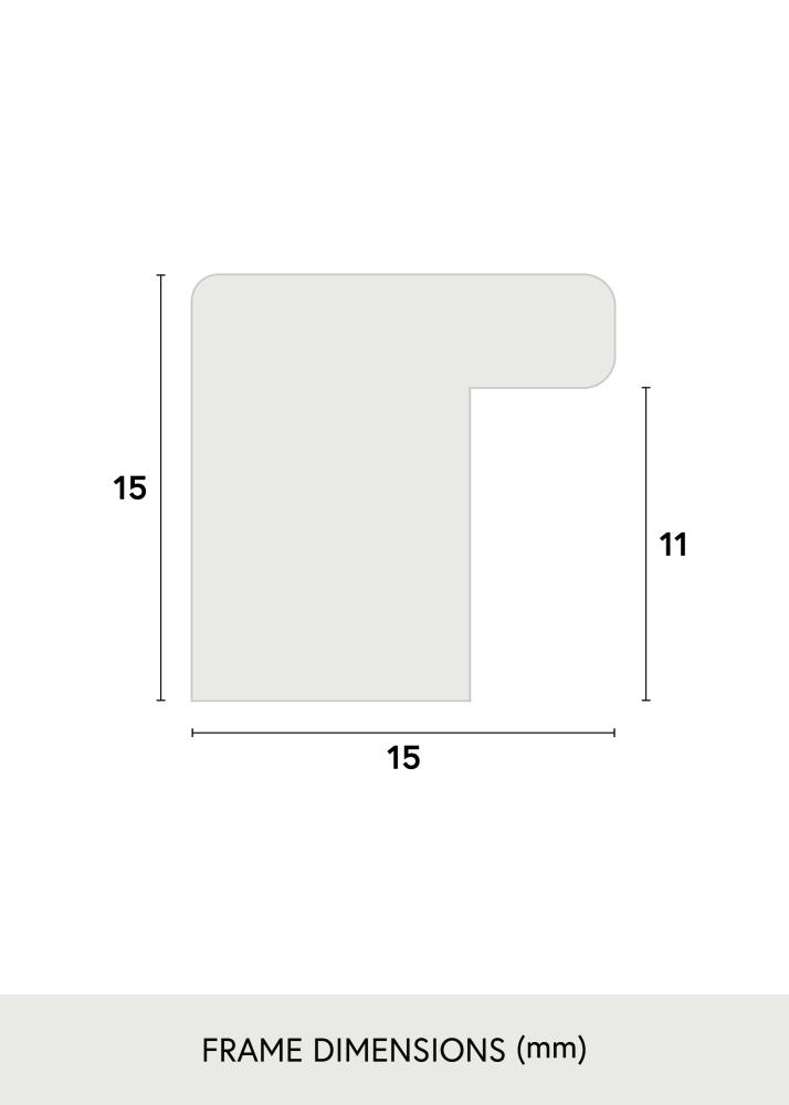 Jämtlands Ramfabrik Fotolijst Vemdalen Acrylglas Eik 14x24 cm