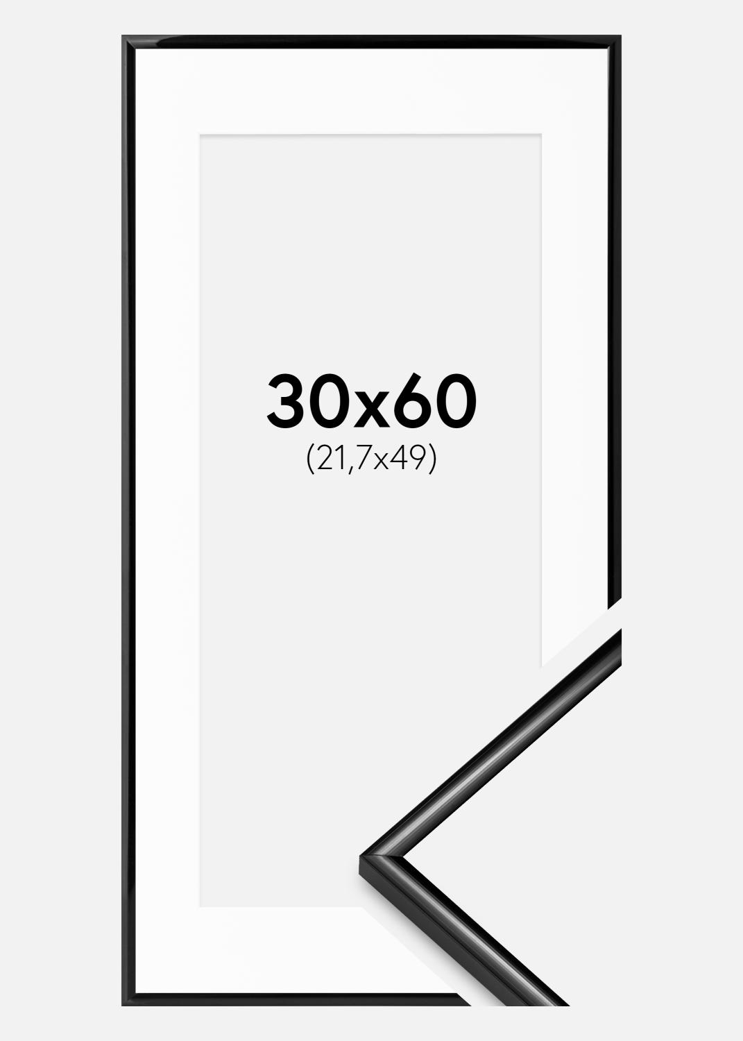 Product Image for Fotolijst Scandi Zwart 30x60 cm - Passe-partout Wit 22,7x50 cm
