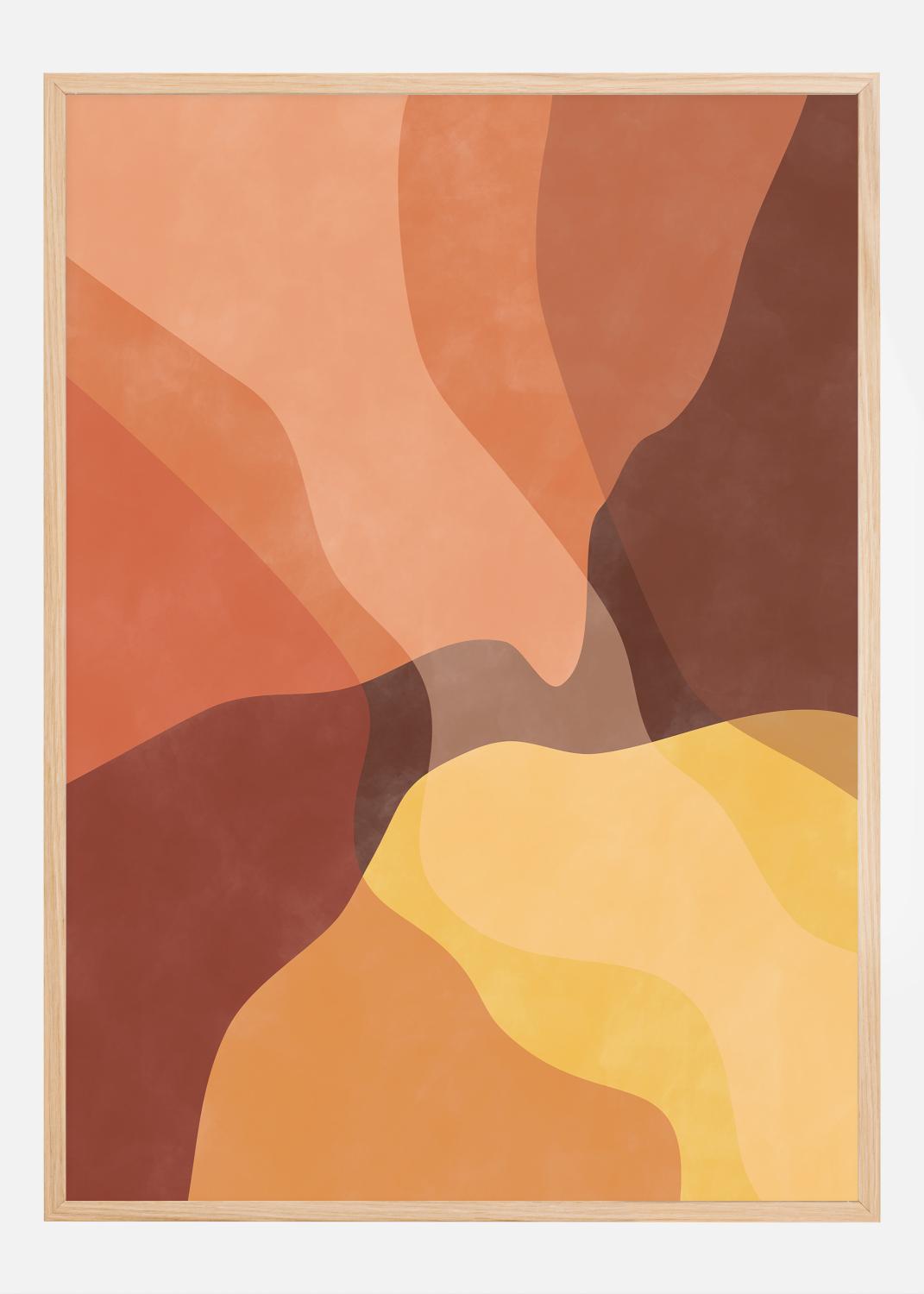 Product Image for Abstract yellow and orange Poster (21x29.7 cm (A4))