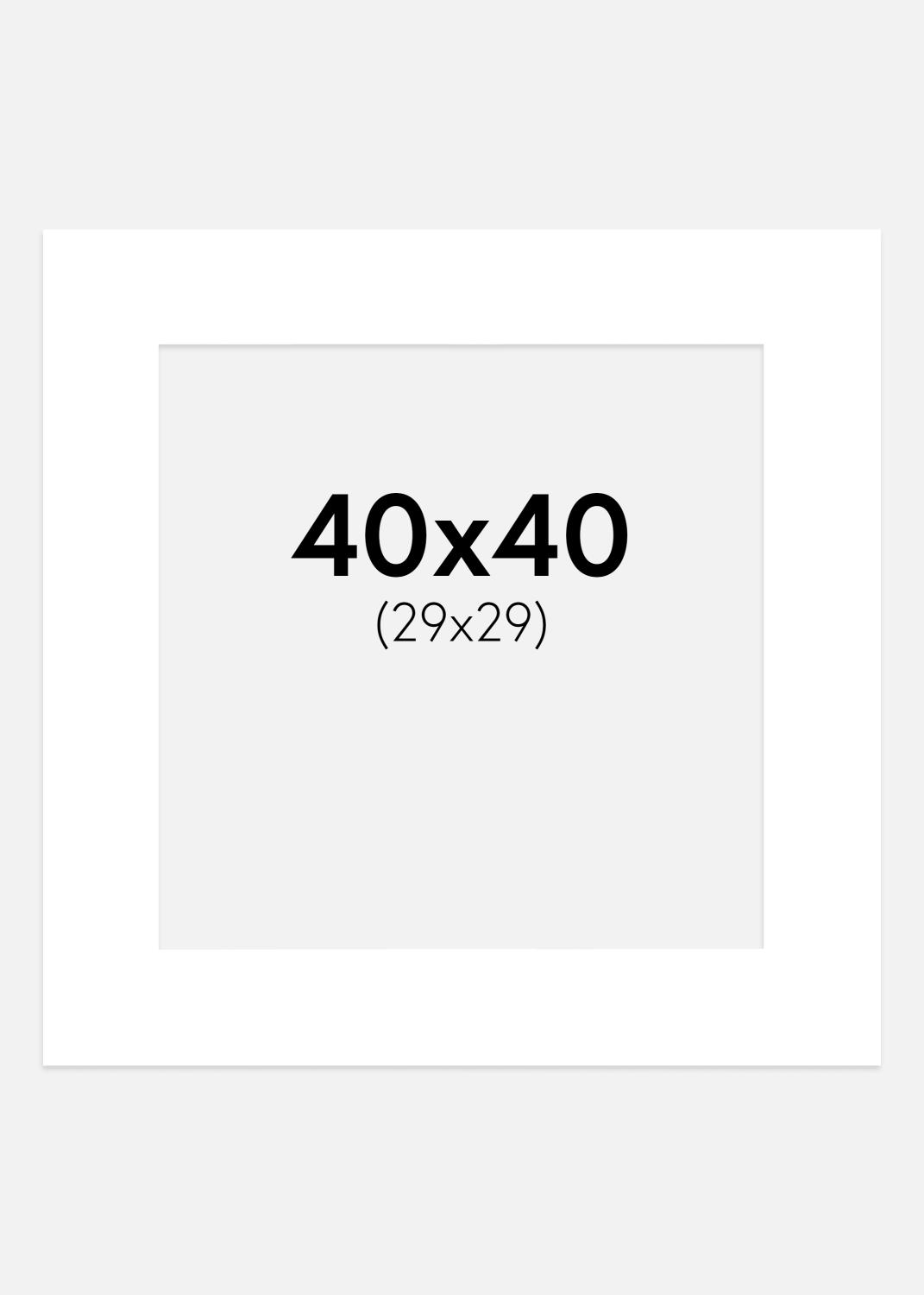 Product Image for Passe-partout Super Wit (Witte Kern) 40x40 cm (29x29 cm)