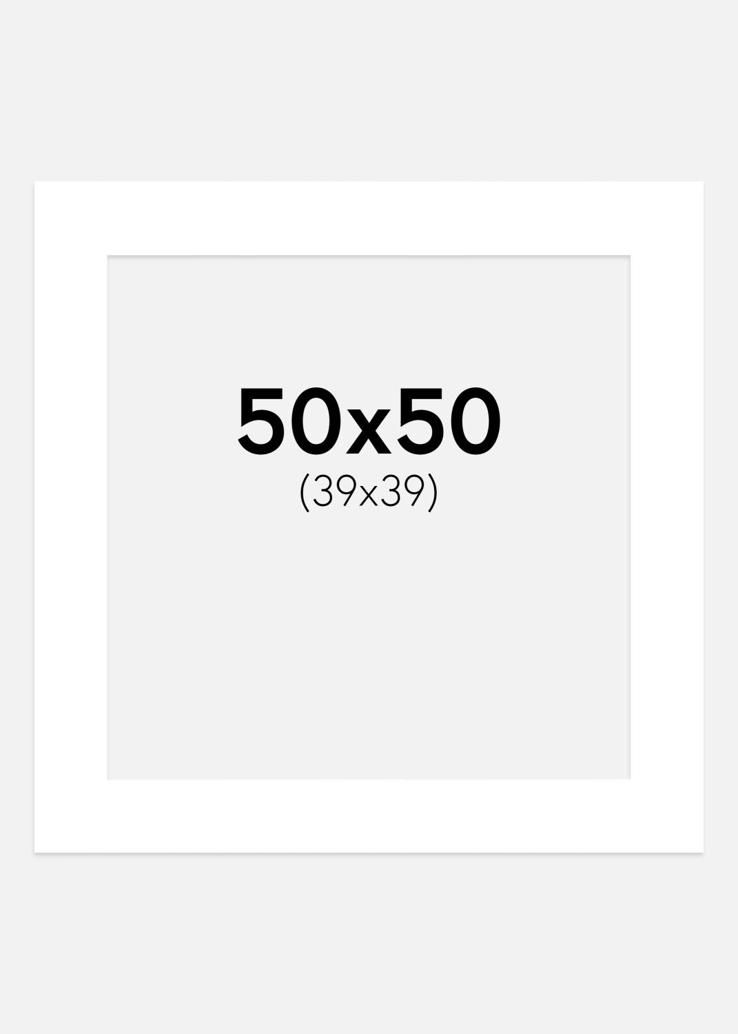 Product Image for Passe-partout Super Wit (Witte Kern) 50x50 cm (39x39 cm)