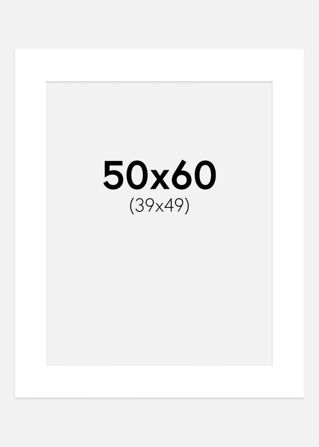 Product Image for Passe-partout Super Wit (Witte Kern) 50x60 cm (39x49 cm)