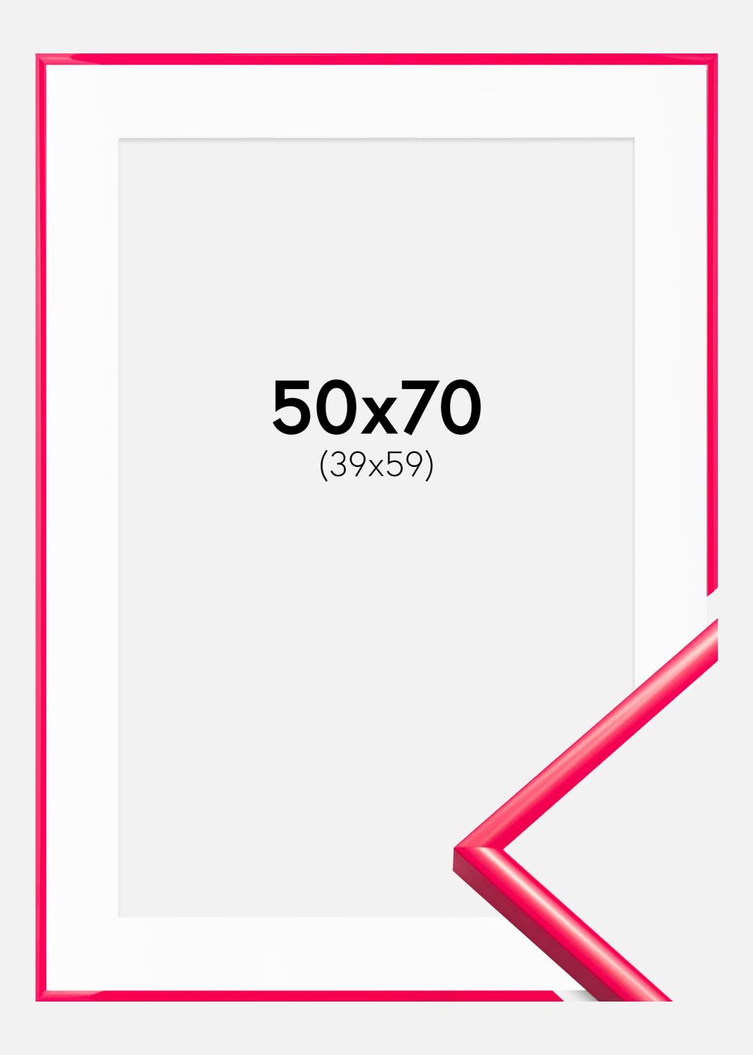 Product Image for Fotolijst New Lifestyle Hot Pink 50x70 cm - Passe-partout Wit 40x60 cm