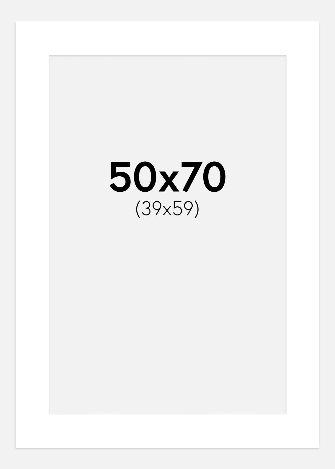 Product Image for Passe-partout Super Wit (Witte Kern) 50x70 cm (39x59 cm)