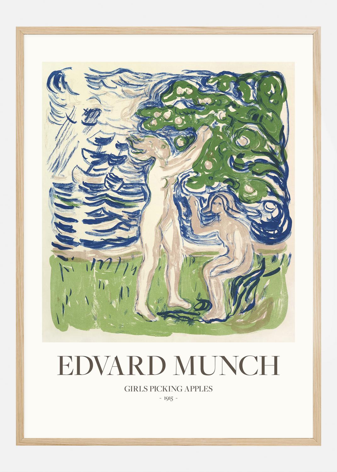 Product Image for Edvard Munch - Girls Picking Apples Poster (21x29.7 cm (A4))