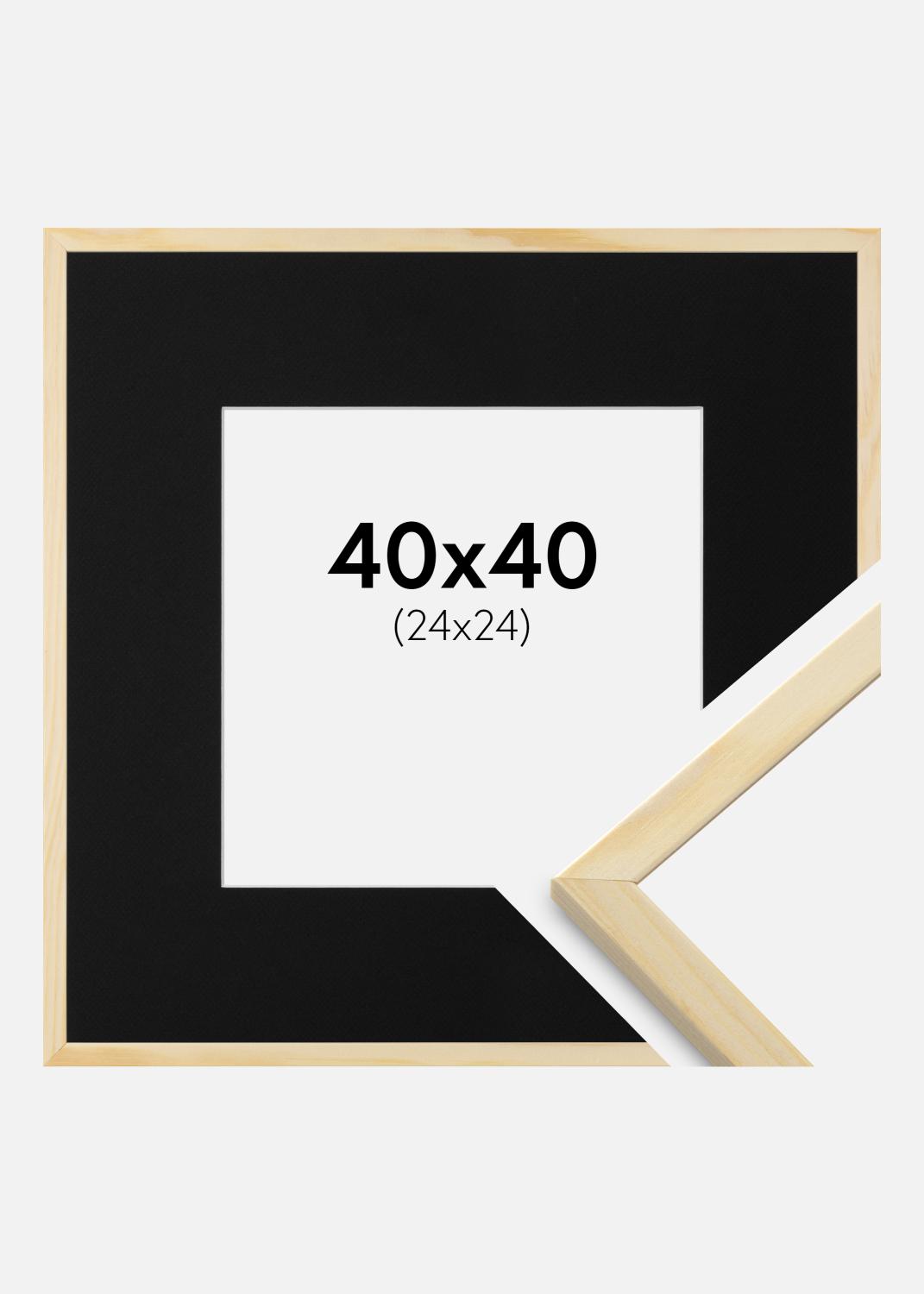 Product Image for Fotolijst Galant Grenen 40x40 cm - Passe-partout Zwart 25x25 cm