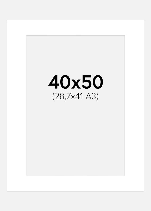 Galleri 1 Passe-partout Super Wit (Witte Kern) 40x50 cm (28,7x41 A3)
