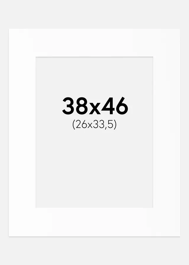 Artlink Passe-partout Wit Standaard (Witte kern) 38x46 cm (26x33,5)