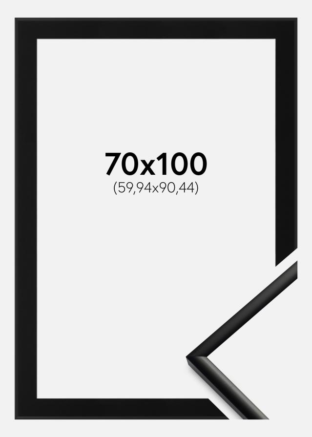 Ram med passepartou Fotolijst New Lifestyle Mat Zwart 70x100 cm - Passe-partout Zwart 24x36 inches
