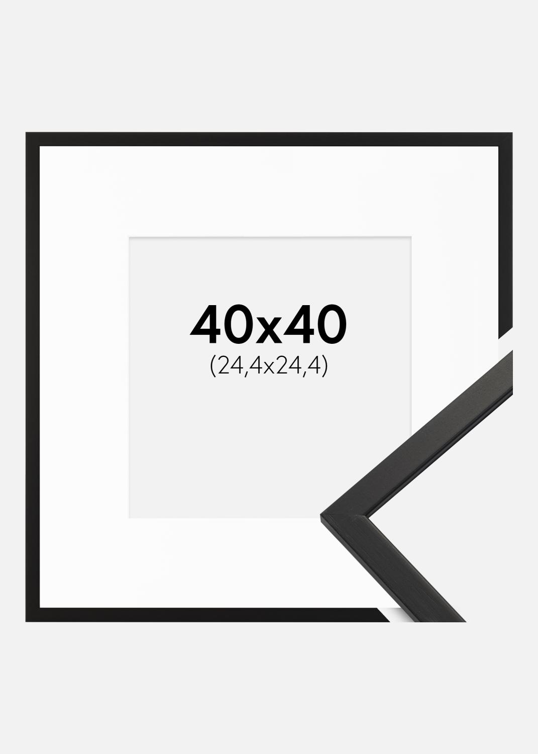 Product Image for Fotolijst Edsbyn Acrylglas Zwart 40x40 cm - Passe-partout Wit 10x10 inches